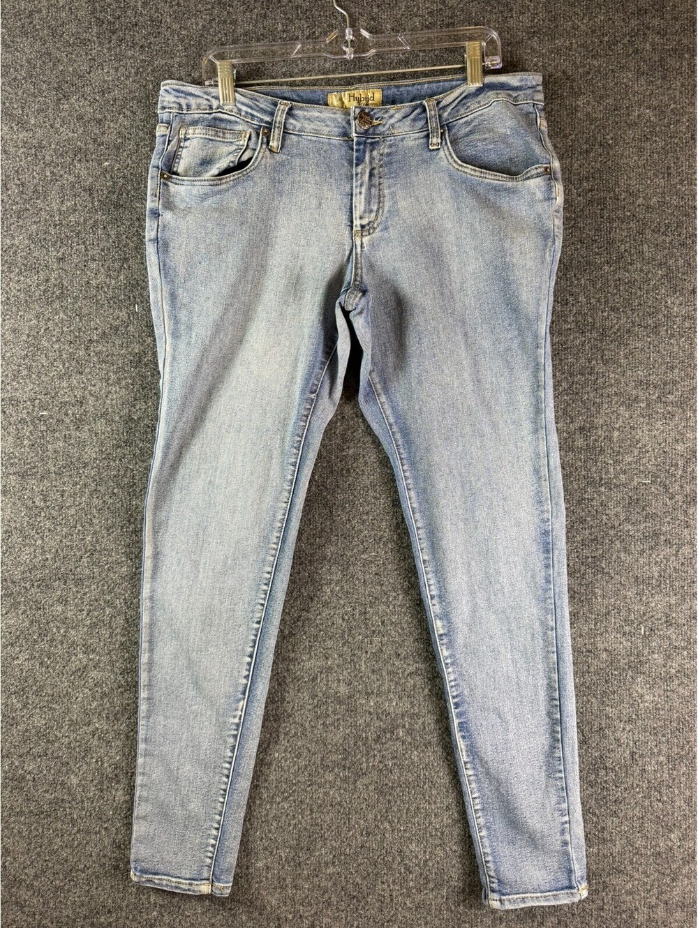 Hybrid Company Jeans Womens 15 Blue Denim Stretch Skinny Pants Light Wash